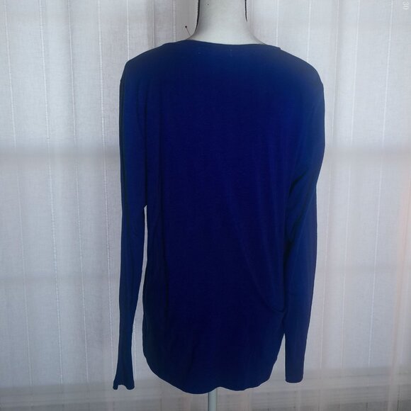 Active Basics Long Sleeve Royal Blue Tunic 2X - Picture 2 of 4
